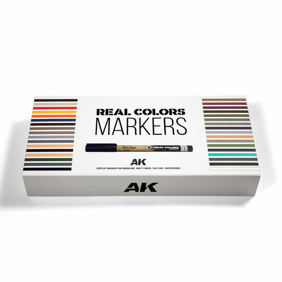 AK Interactive RCM150 SPECIAL BOX REAL COLORS MARKERS - 34 units
