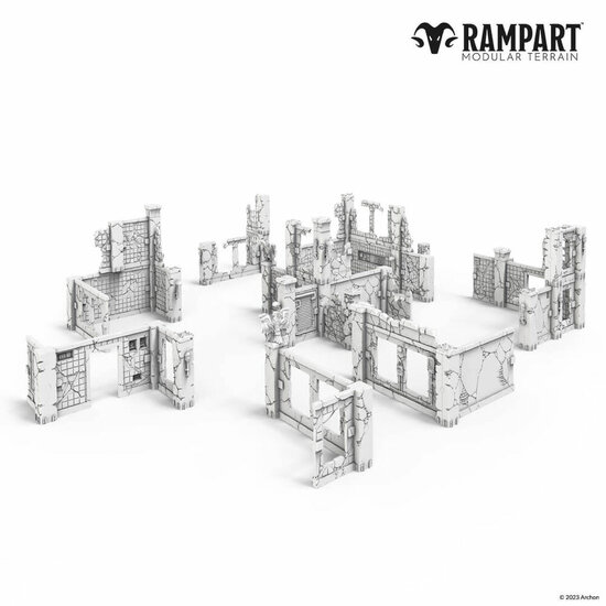 Archon Studio RAM0007 Modular Terrain: CITY RUINS