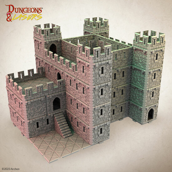 Archon Studio DNL0054 Dungeons &amp; Lasers Starter Set: GRAND STRONGHOLD