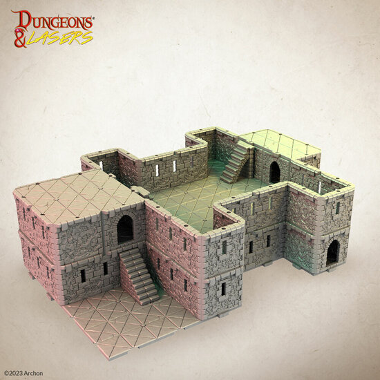 Archon Studio DNL0054 Dungeons &amp; Lasers Starter Set: GRAND STRONGHOLD