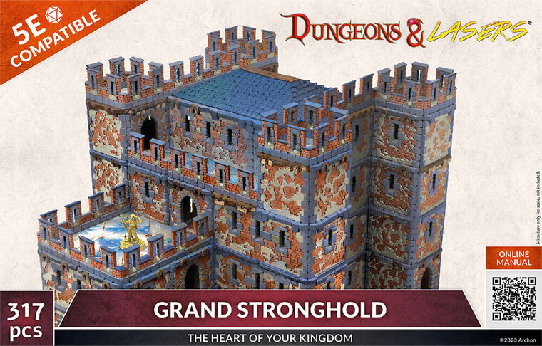 Archon Studio DNL0054 Dungeons &amp; Lasers Starter Set: GRAND STRONGHOLD