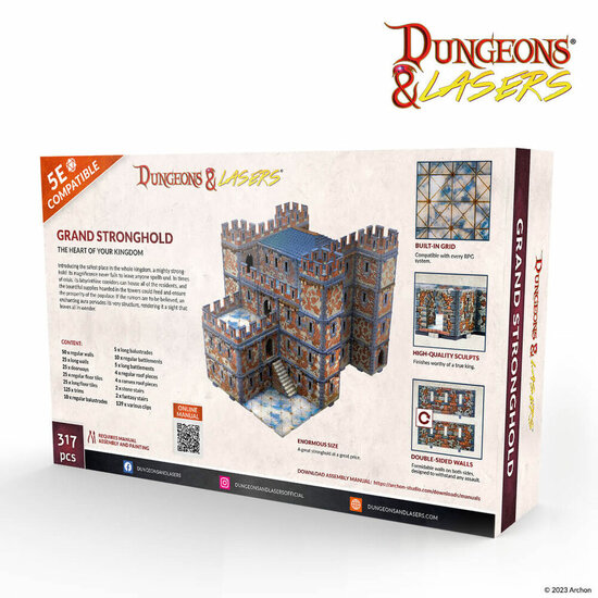 Archon Studio DNL0054 Dungeons &amp; Lasers Starter Set: GRAND STRONGHOLD