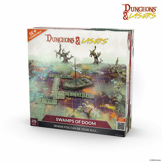 Archon Studio DNL0064 Dungeons &amp; Lasers Starter Set: SWAMPS OF DOOM