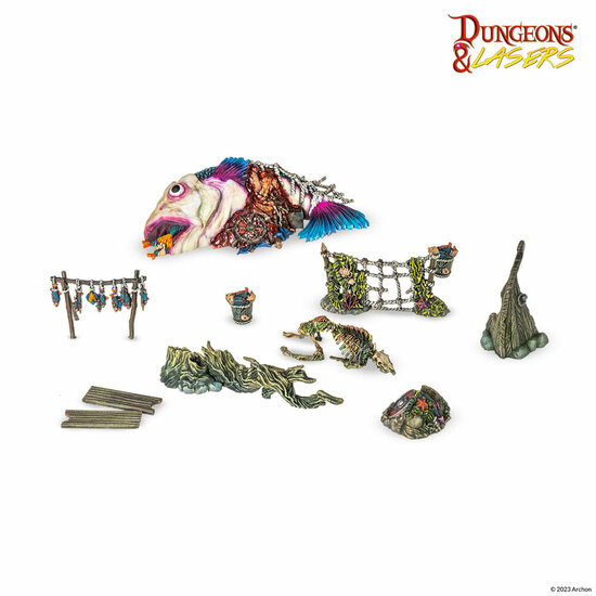 Archon Studio DNL0064 Dungeons &amp; Lasers Starter Set: SWAMPS OF DOOM