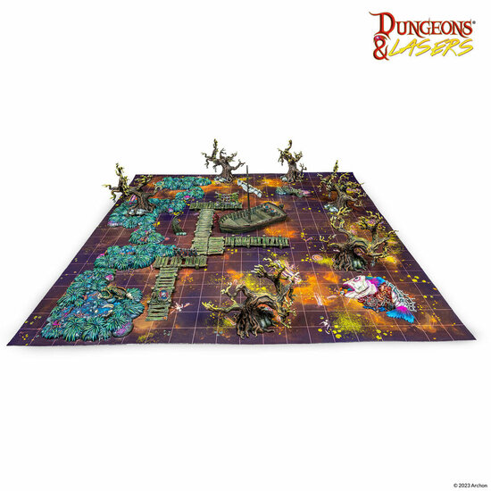 Archon Studio DNL0064 Dungeons &amp; Lasers Starter Set: SWAMPS OF DOOM
