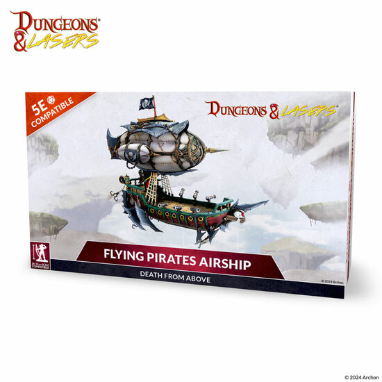 Archon Studio DNL0083 Dungeons &amp; Lasers DEUSLAIR: FLYING PIRATES AIRSHIP