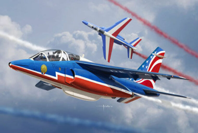 KINETIC K48064 Alpha Jet Patrouille de 2017 2-in-1 kit Bouwpakket Schaal 1:48