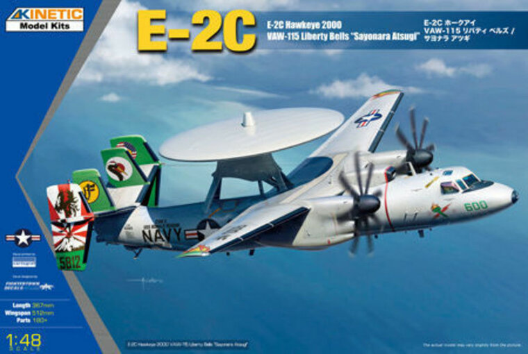 KINETIC K48066 E-2C Hawkeye 2000 LIB BELLS ASTUGI Bouwpakket Schaal 1:48