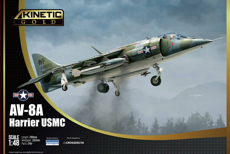 KINETIC K48072 AV-8A USMC Bouwpakket Schaal 1:48