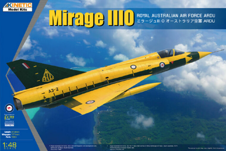 KINETIC K48145 MIRAGE IIIO RAAF Bouwpakket Schaal 1:48