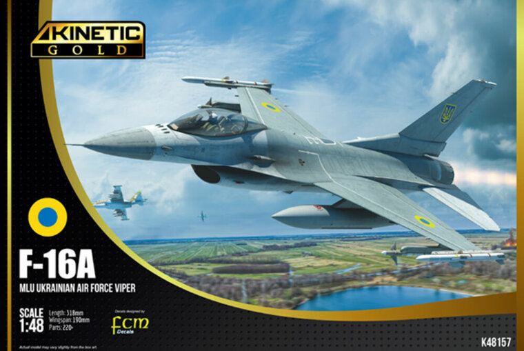 KINETIC K48157 F-16A Ukraine AF (with PIDS) Schaal 1:48