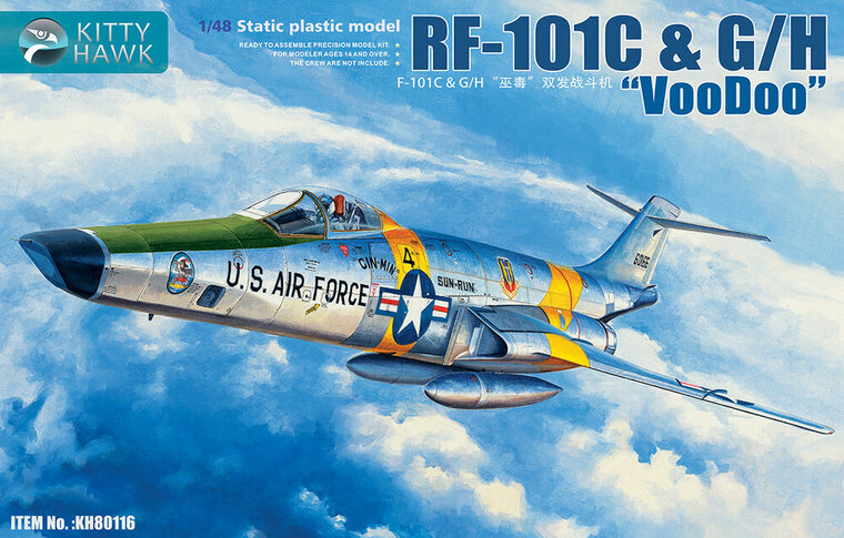 Kitty Hawk KH80116 RF-101 C G/H     Voodoo Schaal 1:48