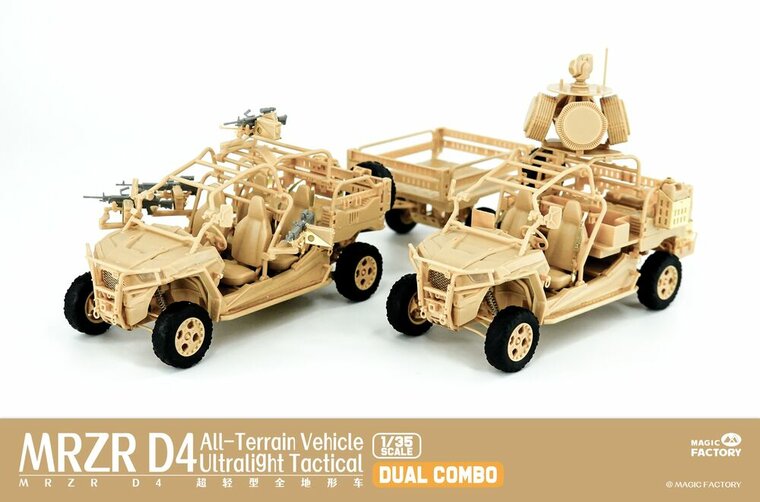 Magic Factory 2005 1/35 MRZR D4 Ultralight Tactical All-Terrain Vehicle Bouwpakket Schaal 1:35