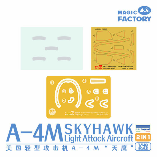 Magic Factory 5002 A-4M Skyhawk Light Attack Aircraft Bouwpakket Schaal 1:48