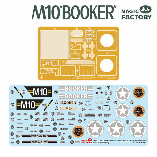 Magic Factory 2008 U.S. Combat Vehicle M10 Booker Bouwpakket Schaal 1:35
