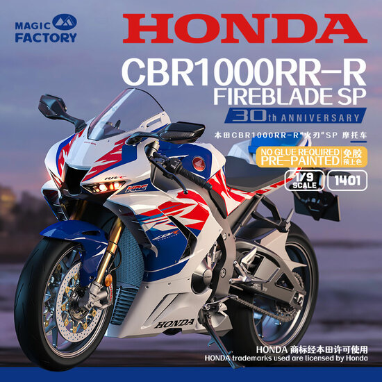 Magic Factory 1401 Honda CBR1000RR-R Fireblade SP 30th Anniversary Edition Schaal 1:9