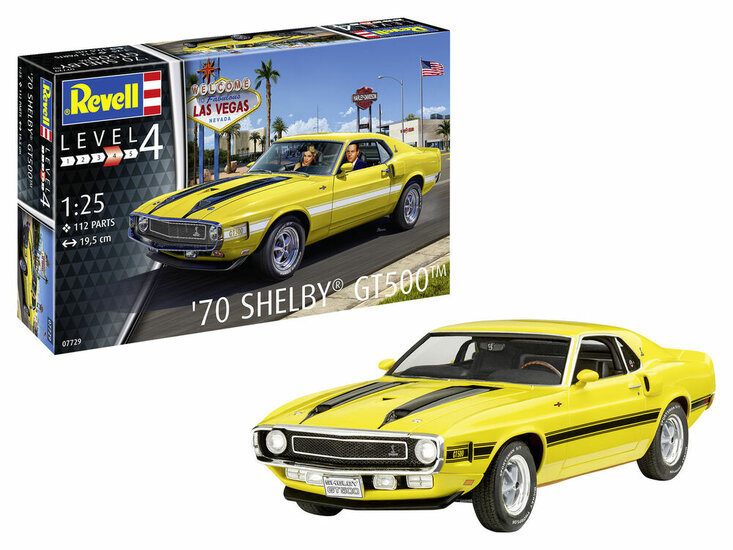Revell 07729 &#039;70 Shelby Mustang GT500 Bouwpakket Schaal 1:25