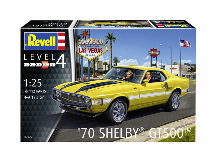 Revell 07729 &#039;70 Shelby Mustang GT500 Bouwpakket Schaal 1:25
