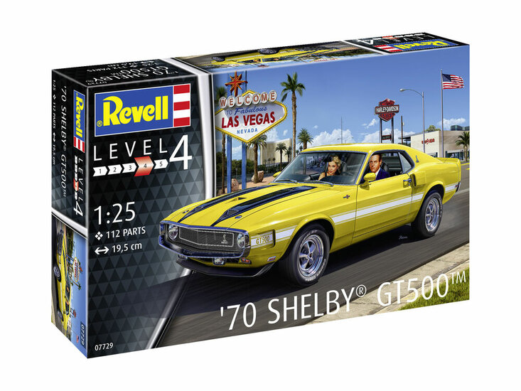 Revell 07729 &#039;70 Shelby Mustang GT500 Bouwpakket Schaal 1:25