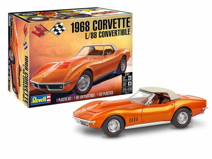 Revell 14572 &#039;68 Corvette L-88 Roadster Schaal 1:25