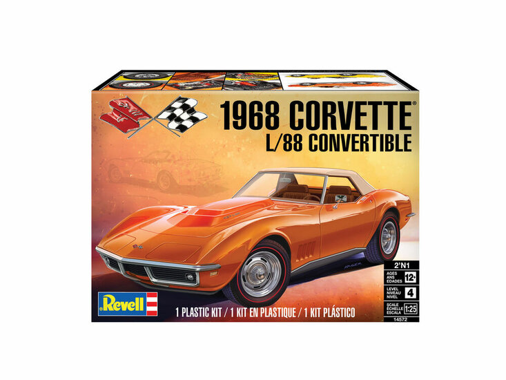 Revell 14572 &#039;68 Corvette L-88 Roadster Schaal 1:25