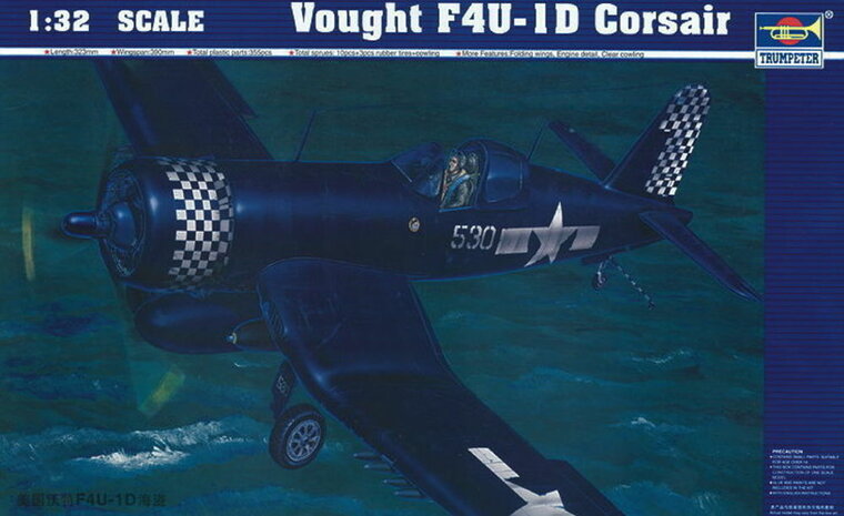 Trumpeter 02221 Vought F4U-1D Corsair Modellbausatz Ma&szlig;stab 1:32