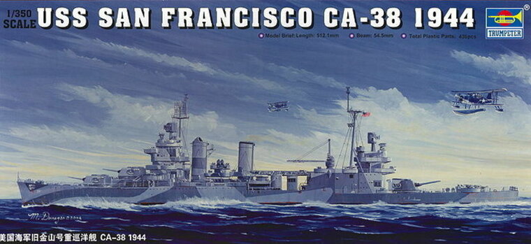Trumpeter 05310 USS San Francisco CA-38 Bouwpakket Schaal 1:350