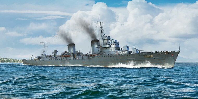 Trumpeter 05356 Russian Destroyer Taszkient 1940 Bouwpakket Schaal 1:350