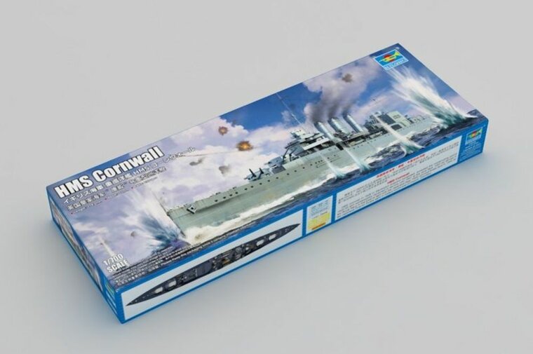 Trumpeter 06734 HMS Cornwall Bouwpakket Schaal 1:700