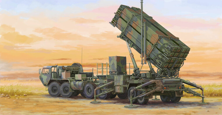 Trumpeter 07157 M983 HEMTT &amp; M901 Launching Station of MIM-104F Patriot SAM System (PAC-3) Bouwpakket Schaal 1:72