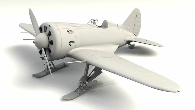ICM 32005 I-16 type 17, WWII Soviet Fighter Bouwpakket Schaal 1:32