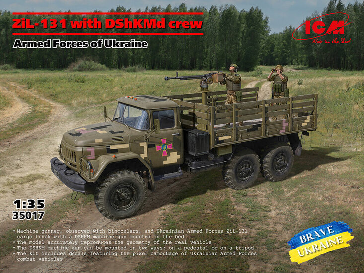 ICM 35017 Z?L-131 with DShKMd crew. Armed Forces of Ukraine Schaal 1:35