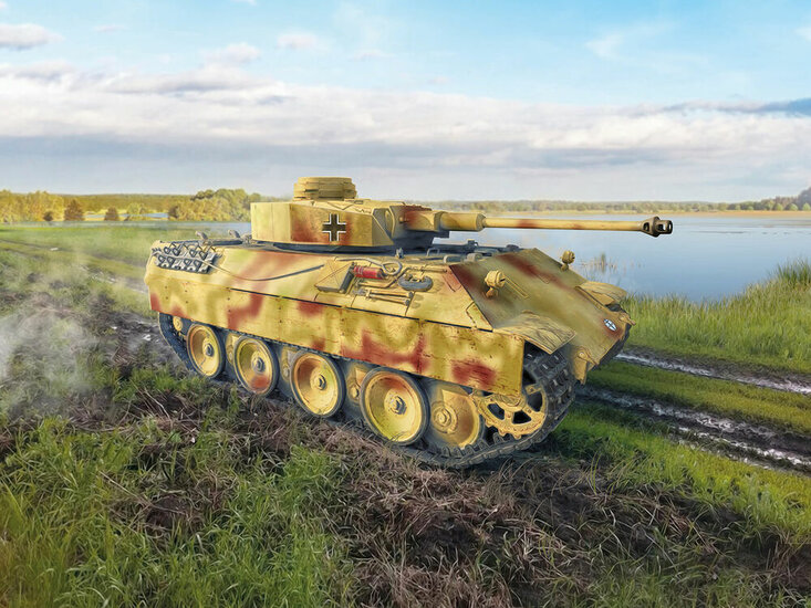 ICM 35360 Bergepanther with Pz.Kpfw.IV Turret Bouwpakket Schaal 1:35