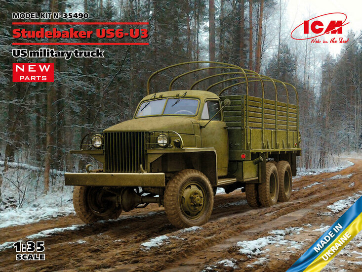ICM 35490 Studebaker US6-U3, US military truck Schaal 1:35