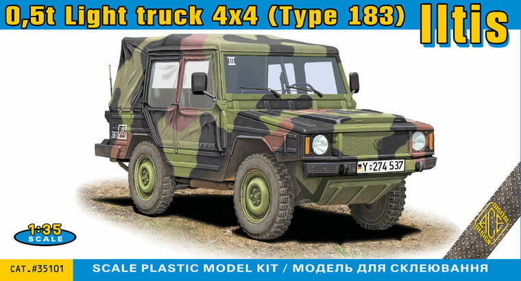 ACE ACE35101 0,5t Light truck 4x4 (type 183) Iltis Modellbausatz Ma&szlig;stab 1:35