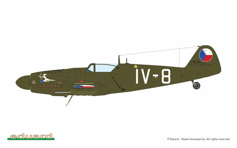 Eduard Plastic Kits 948011 Avia S-199 ERLA canopy Ma&szlig;stab 1:48
