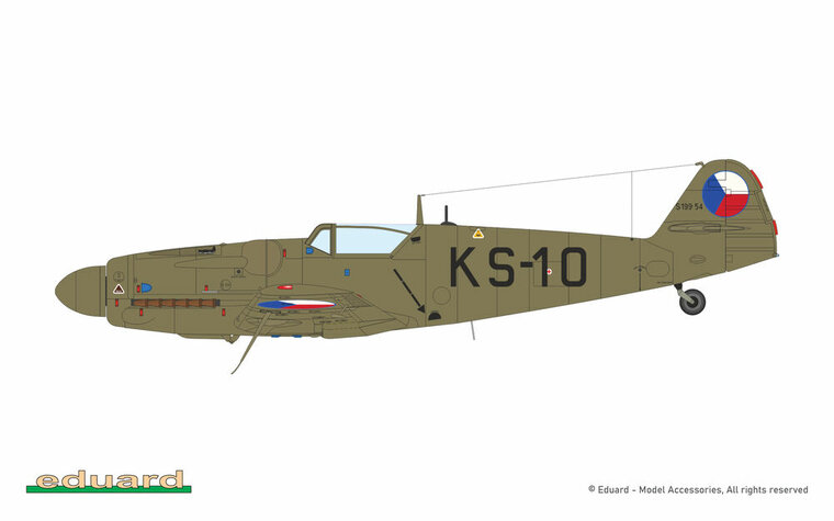 Eduard Plastic Kits 948011 Avia S-199 ERLA canopy Ma&szlig;stab 1:48