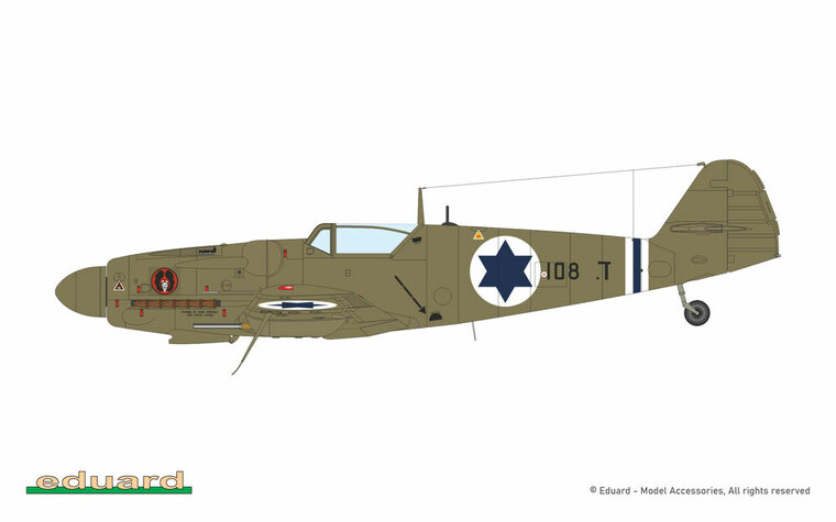Eduard Plastic Kits 948011 Avia S-199 ERLA canopy Ma&szlig;stab 1:48
