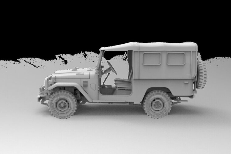 AK Interactive AK35004 FJ43 SUV with Soft top IDF &amp; LAF Bouwpakket Schaal 1:35