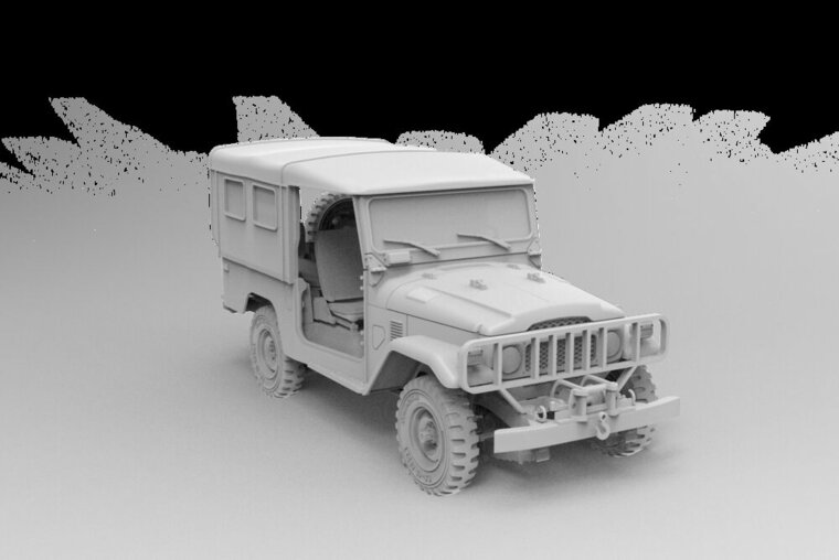 AK Interactive AK35004 FJ43 SUV with Soft top IDF &amp; LAF Bouwpakket Schaal 1:35