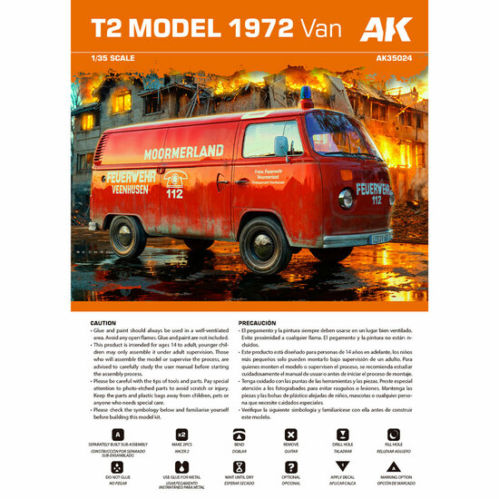 AK Interactive AK35024 T2 Model 1972 VAN 1/35 scale Schaal 1:35