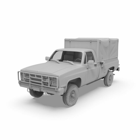 AK Interactive AK35031 M1008 TROOP CARRIER WITH TARP Schaal 1:35
