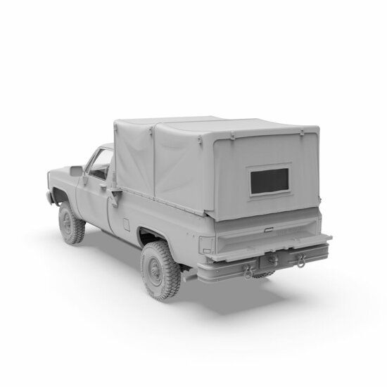 AK Interactive AK35031 M1008 TROOP CARRIER WITH TARP Schaal 1:35