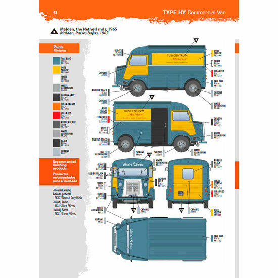 AK Interactive AK35035 TYPE HY COMMERCIAL VAN Schaal 1:35