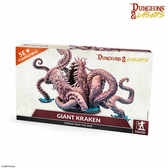 Archon Studio DNL0097 Dungeons &amp; Lasers Miniatures: GIANT KRAKEN