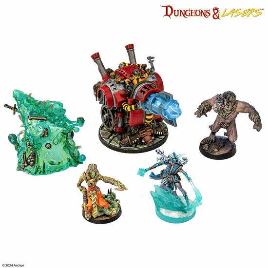 Archon Studio DNL0103 Dungeons &amp; Lasers Miniatures: VICTIMS OF INSANITY