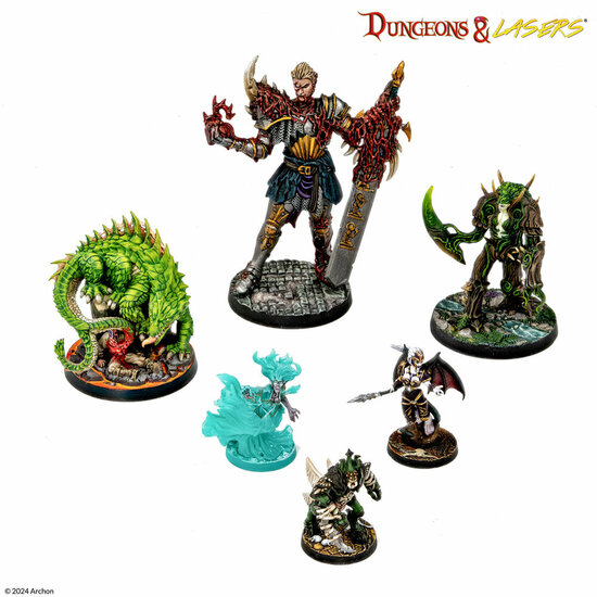 Archon Studio DNL0103 Dungeons &amp; Lasers Miniatures: VICTIMS OF INSANITY