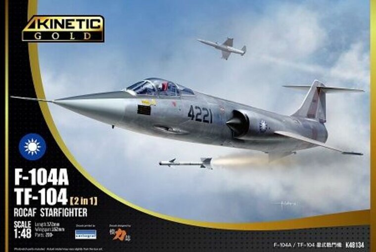 KINETIC K48134 Taiwan F-104A /TF-104 Bouwpakket Schaal 1:48