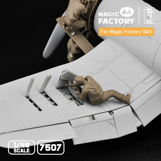 Magic Factory 7507 1/48 Ground Service Crew Set Schaal 1:48
