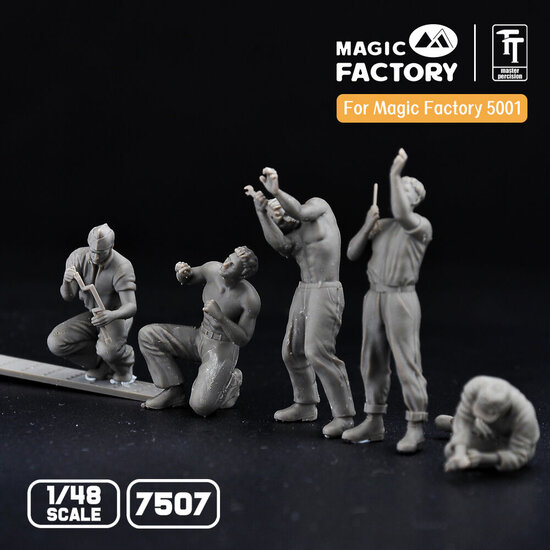Magic Factory 7507 1/48 Ground Service Crew Set Schaal 1:48
